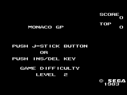 Заставка игры Monaco GP